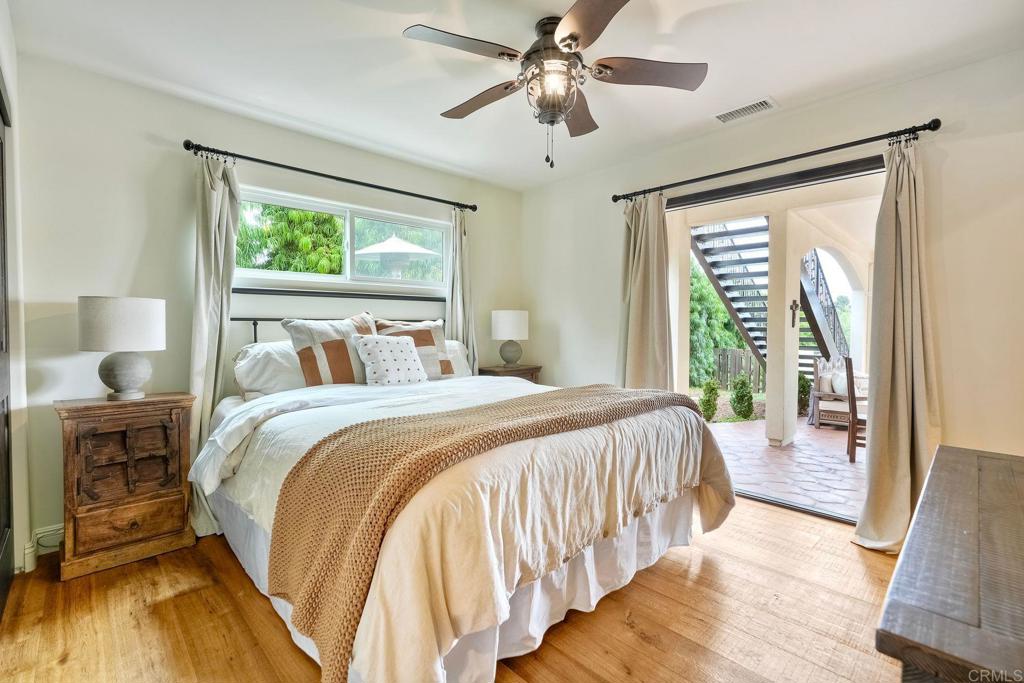 1007 Eolus Avenue Encinitas, CA 92024 - Photo 35 of 49 First Floor Bedroom with French Doors and Ensuite