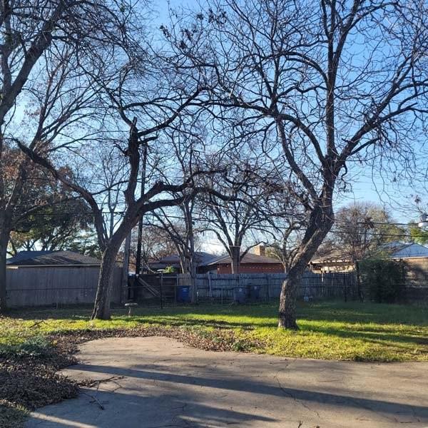 3459 Monte Carlo Street Dallas, TX 75224 - Photo 23 of 23 a view of a house with a yard and a large tree