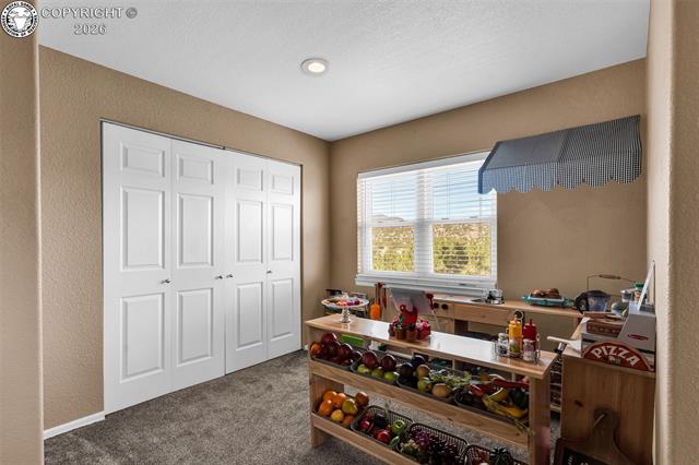 182 Raptor Court Canon City, CO 81212 - Photo 21 of 50 The layout of this bedroom provides flexibility for a variety of uses while still including a closet for storage.