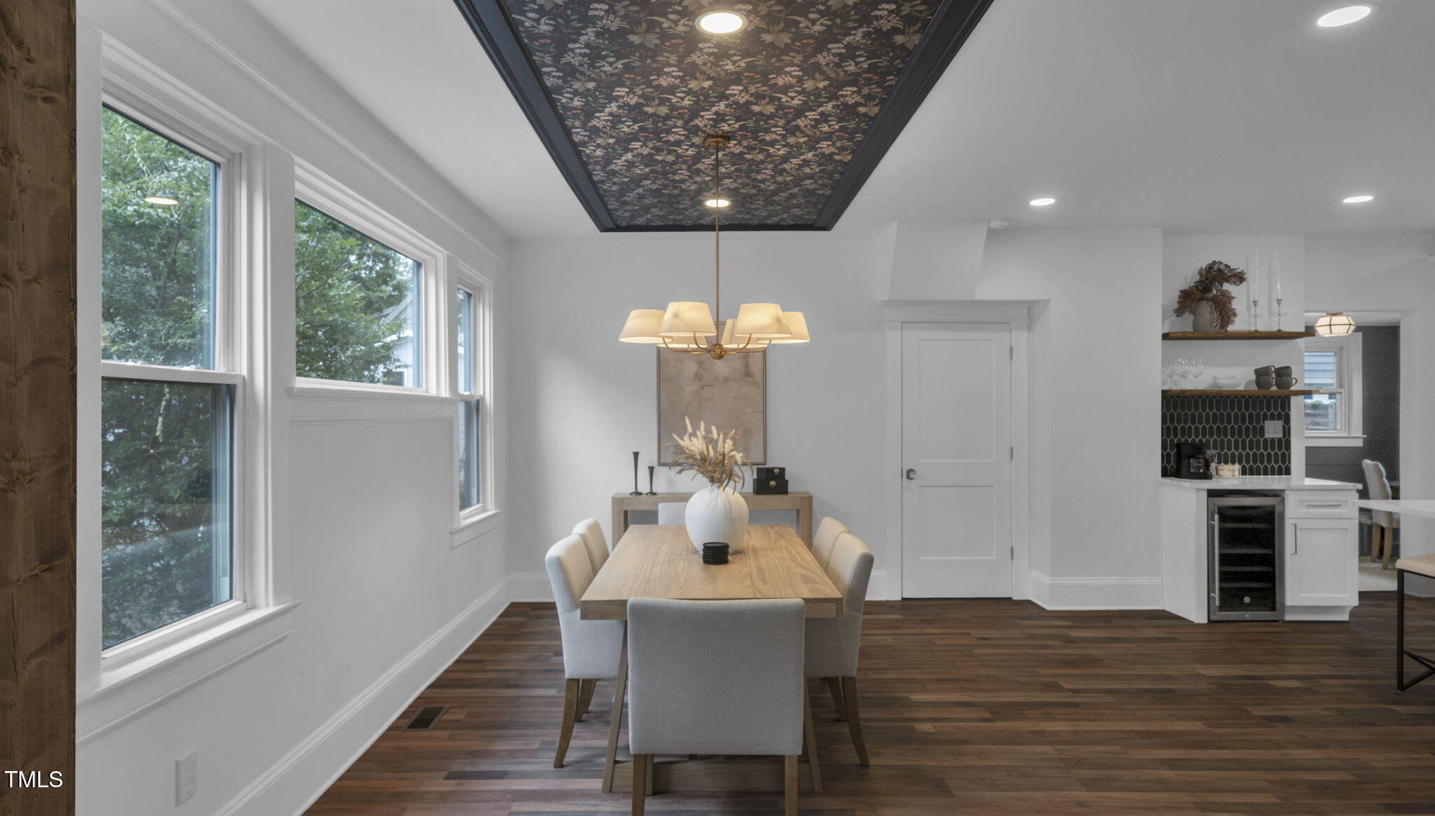 1307 Wake Forest Road Raleigh, NC 27604 - Photo 23 of 52 a view of a dining room with furniture window and wooden floor