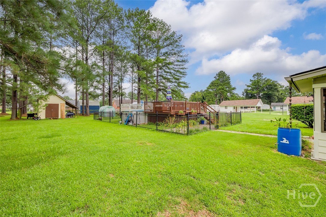 161 Jennifer Circle Rincon, GA 31326 - Photo 33 of 38 and then" your entertainment area - back yard
