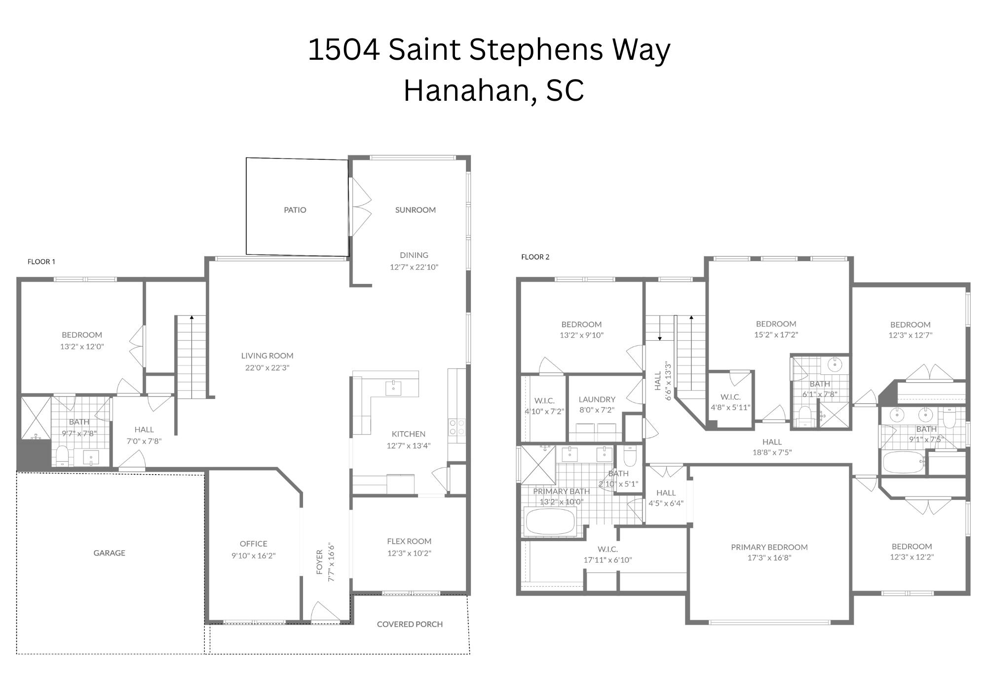 1504 St Stephens Way Hanahan, SC 29410 - Photo 40 of 40 1504 St Stephens Way Floorplan