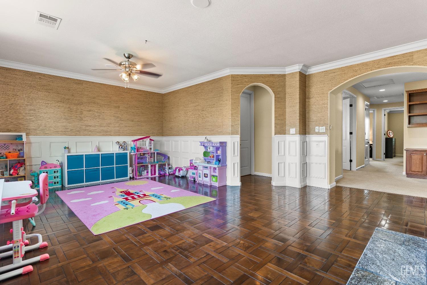 Undisclosed Address Bakersfield, CA 93314 - Photo 43 of 46 a room with pool table and wooden floor