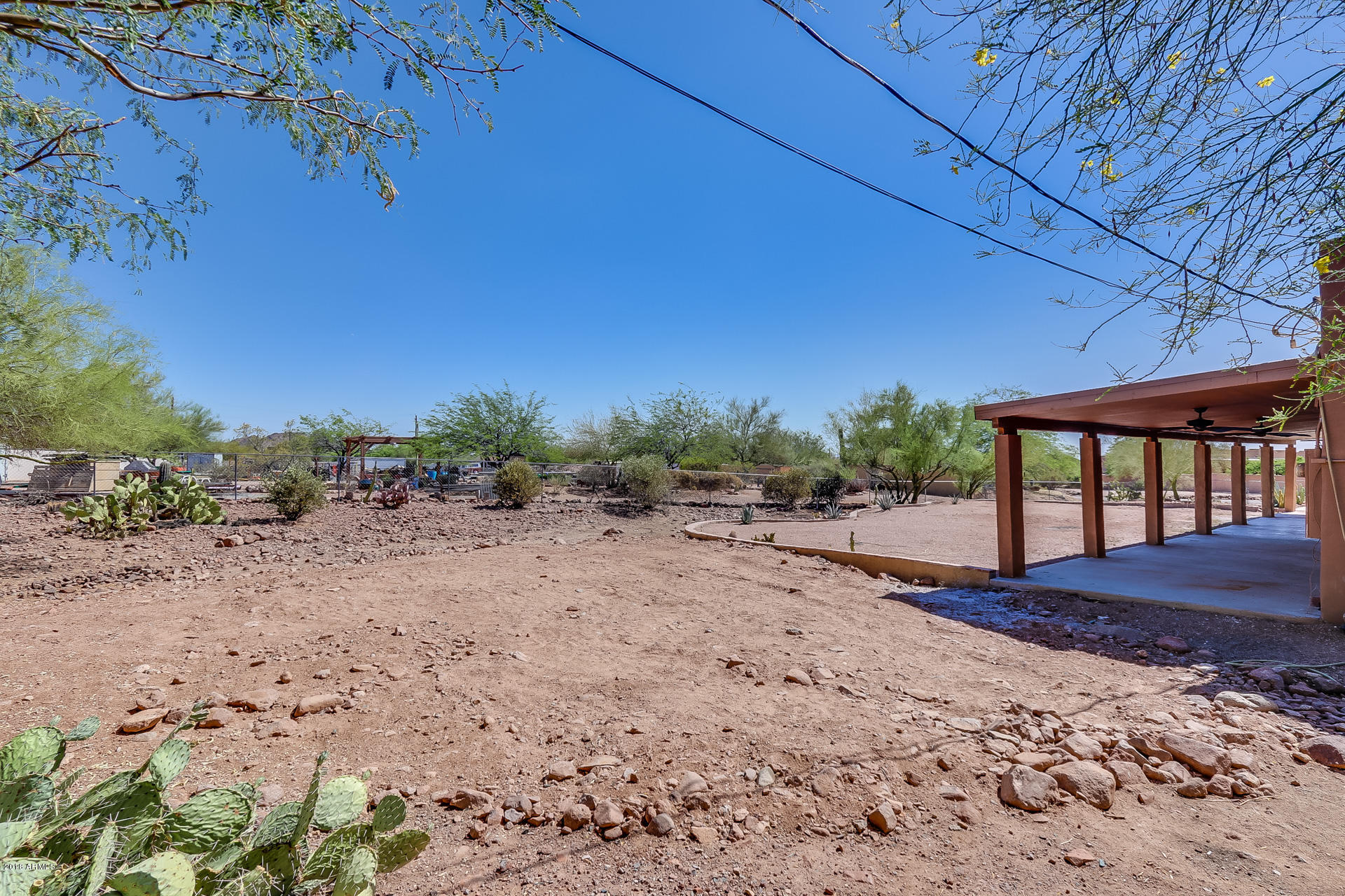 521 South Geronimo Road Apache Junction, AZ 85119 - Photo 8 of 40 a view of a backyard with large trees