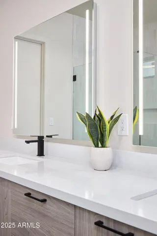 a white bath tub sitting in a bathroom