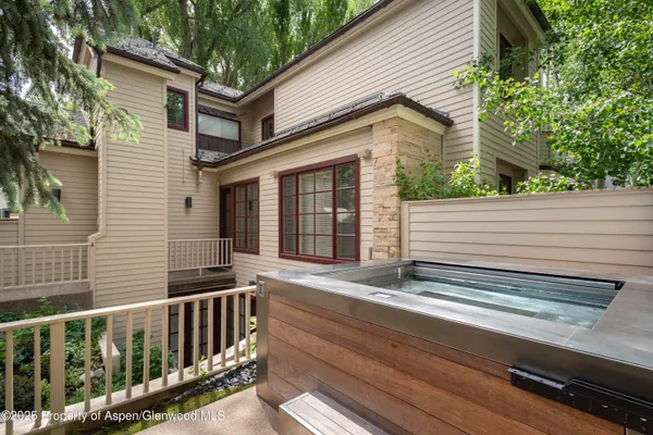 a view of a house with a deck