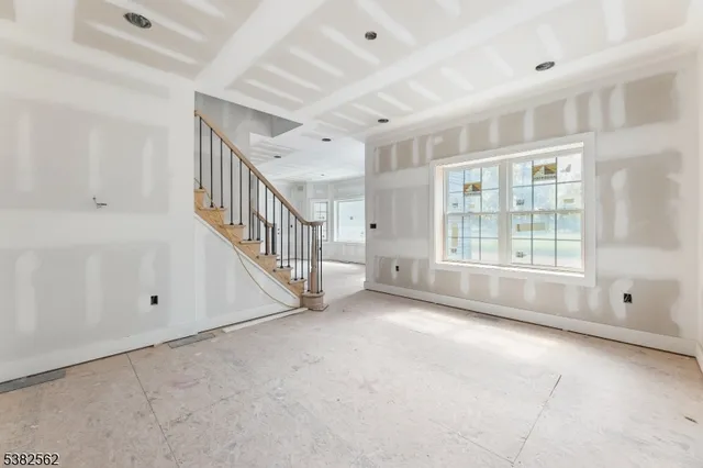 view of hall way with mirror