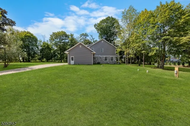 a view of a lake with a building in the background