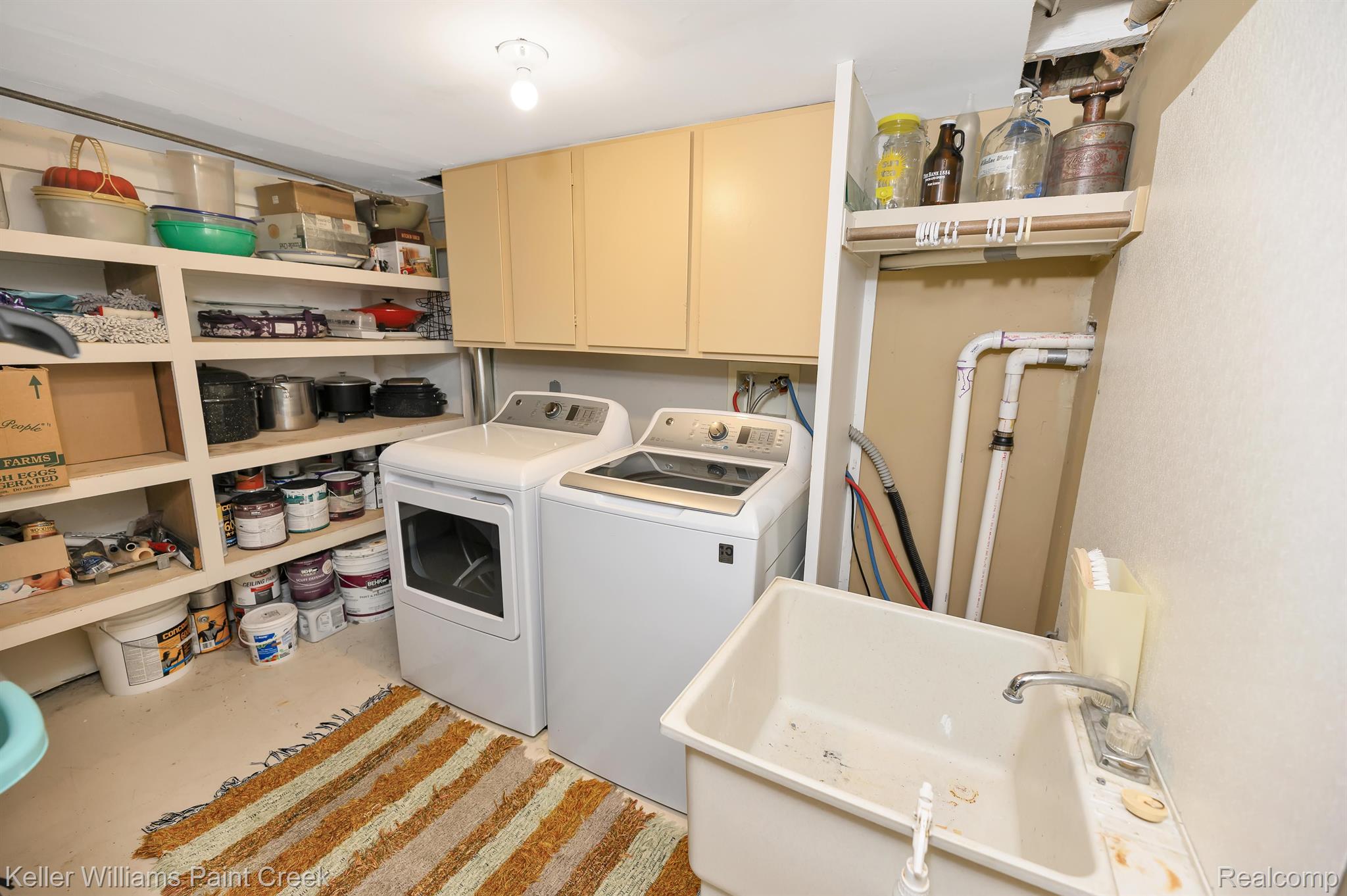 8791 Rattle Run Road Columbus, MI 48063 - Photo 72 of 99 Laundry Rm w/ storage w/ Mop Sink