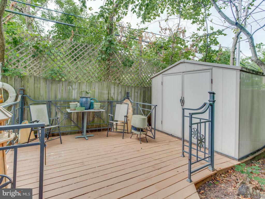 1011 Carrs Road Annapolis, MD 21403 - Photo 36 of 36 Small Deck and Storage Shed Behind Bonus Room