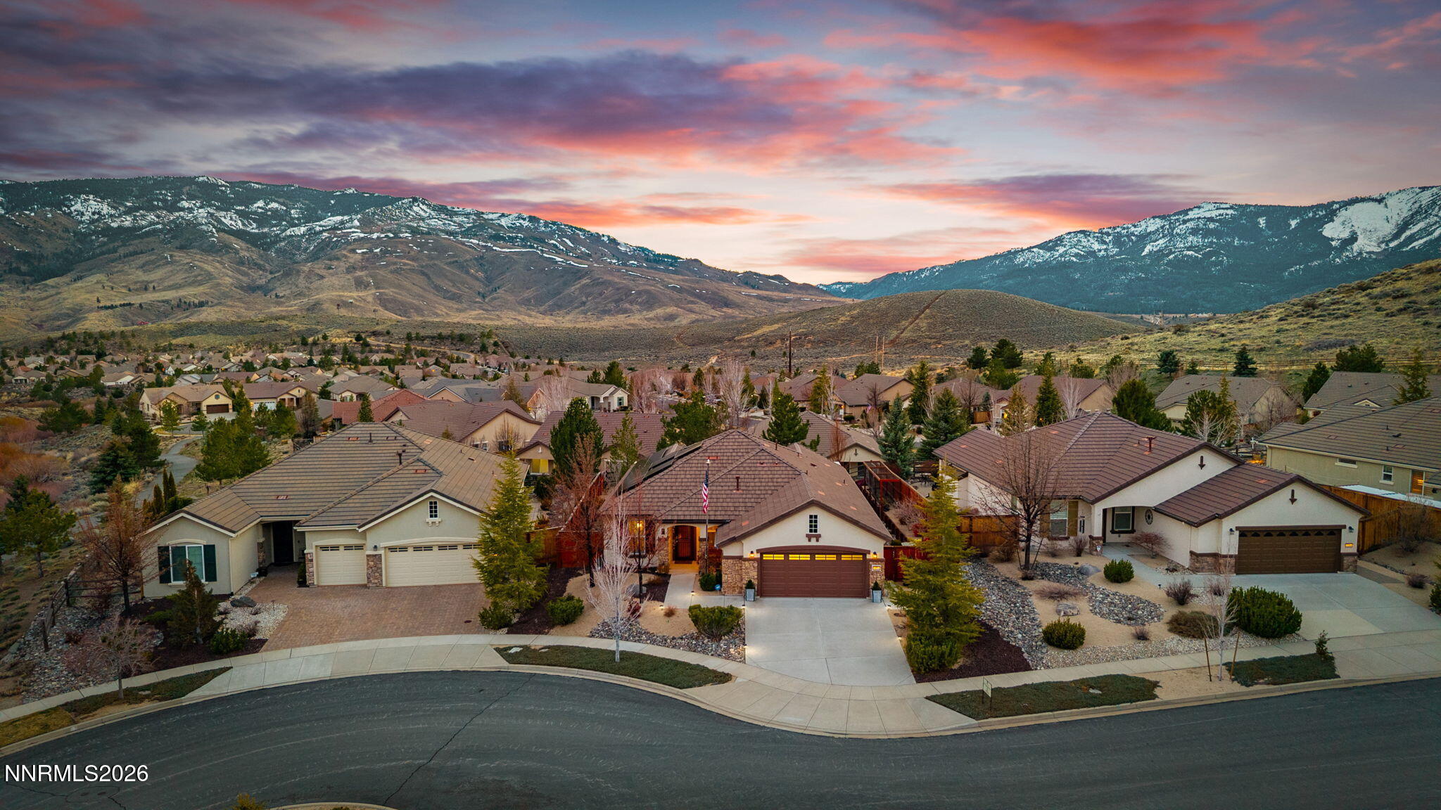9370 Rockhurst Court Reno, NV 89523 - Photo 38 of 40 an aerial view of residential houses with outdoor space