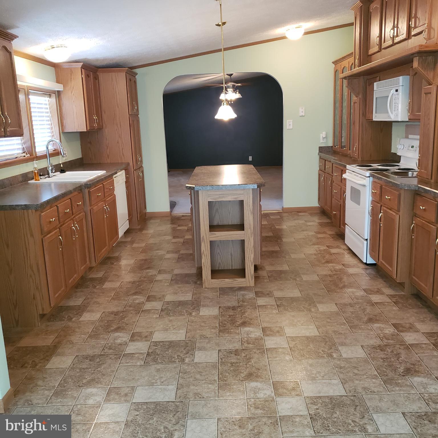 1424 Co Rte 51/9 Inwood, WV 25428 - Photo 8 of 35 Large Kitchen With Custom Cabinets & Center Island