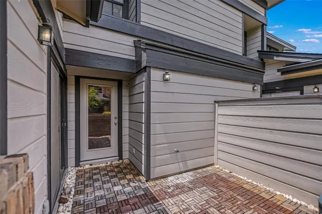 a view of a house with a door