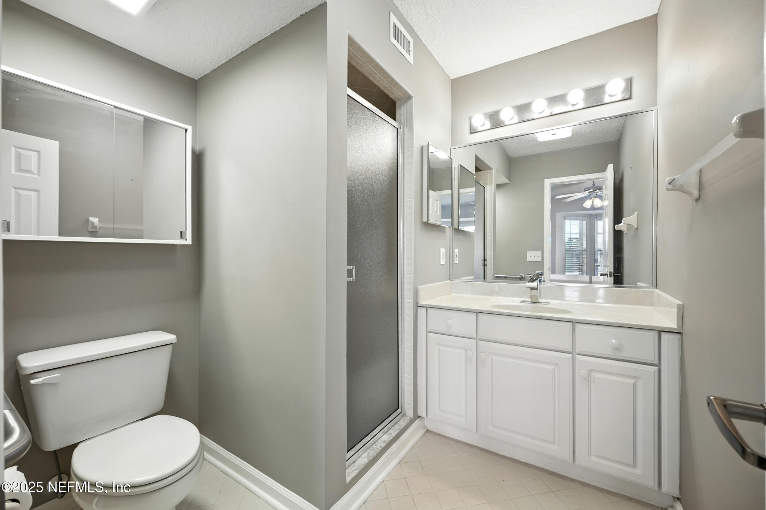 3331 Lighthouse Point Lane Jacksonville, FL 32250 - Photo 38 of 63 a bathroom with a toilet a sink a vanity and mirror