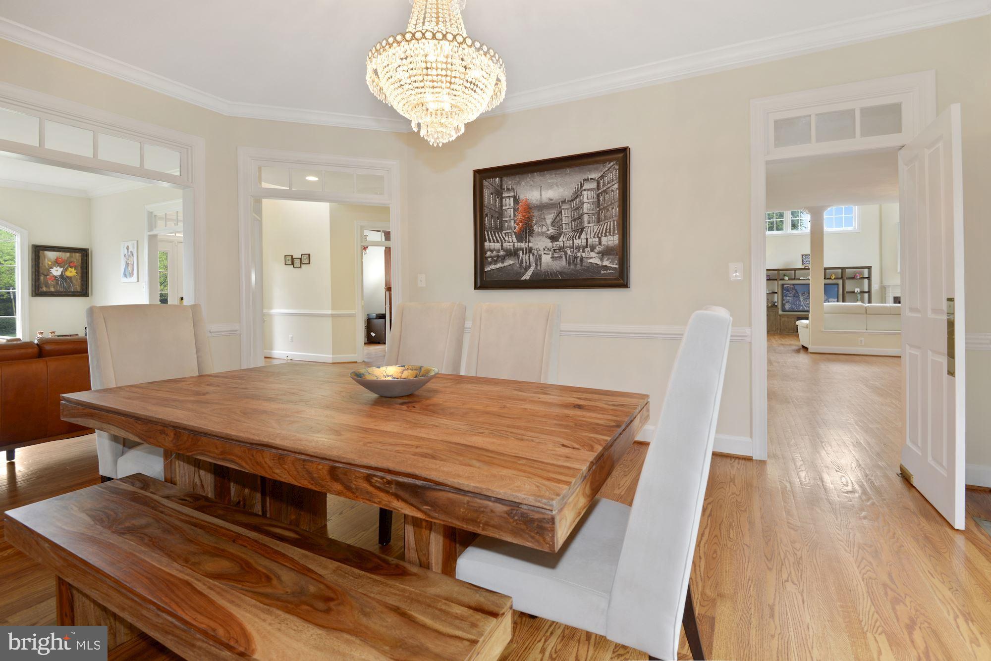 1406 Stanbridge Place Vienna, VA 22182 - Photo 13 of 48 Large formal dining room with amazing chandelier
