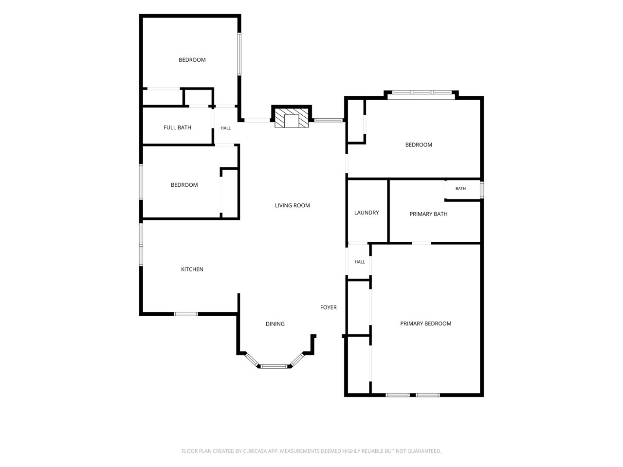 5326 Findlay Drive Pasadena, TX 77505 - Photo 49 of 50 Floor plan illustrating the home's thoughtful layout, featuring 4 bedrooms, 2 bathrooms, spacious living areas, and a private primary suite.