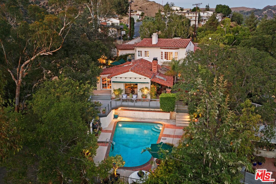 2300 Gardner Place Glendale, CA 91206 - Photo 1 of 20 an aerial view of a house with yard swimming pool and outdoor seating