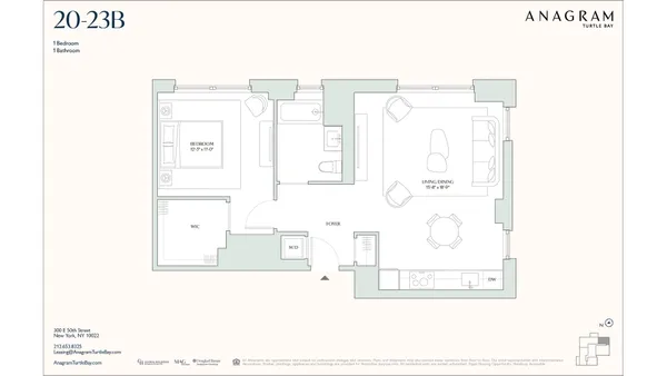 $8,090 | 300 East 50th Street, Unit 21B | Midtown East