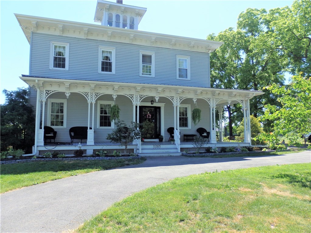 3385 Yost Road Fayette, NY 13165 - Photo 1 of 1 ~ Wrap Around Front Porch, Vinyl Sided, Black