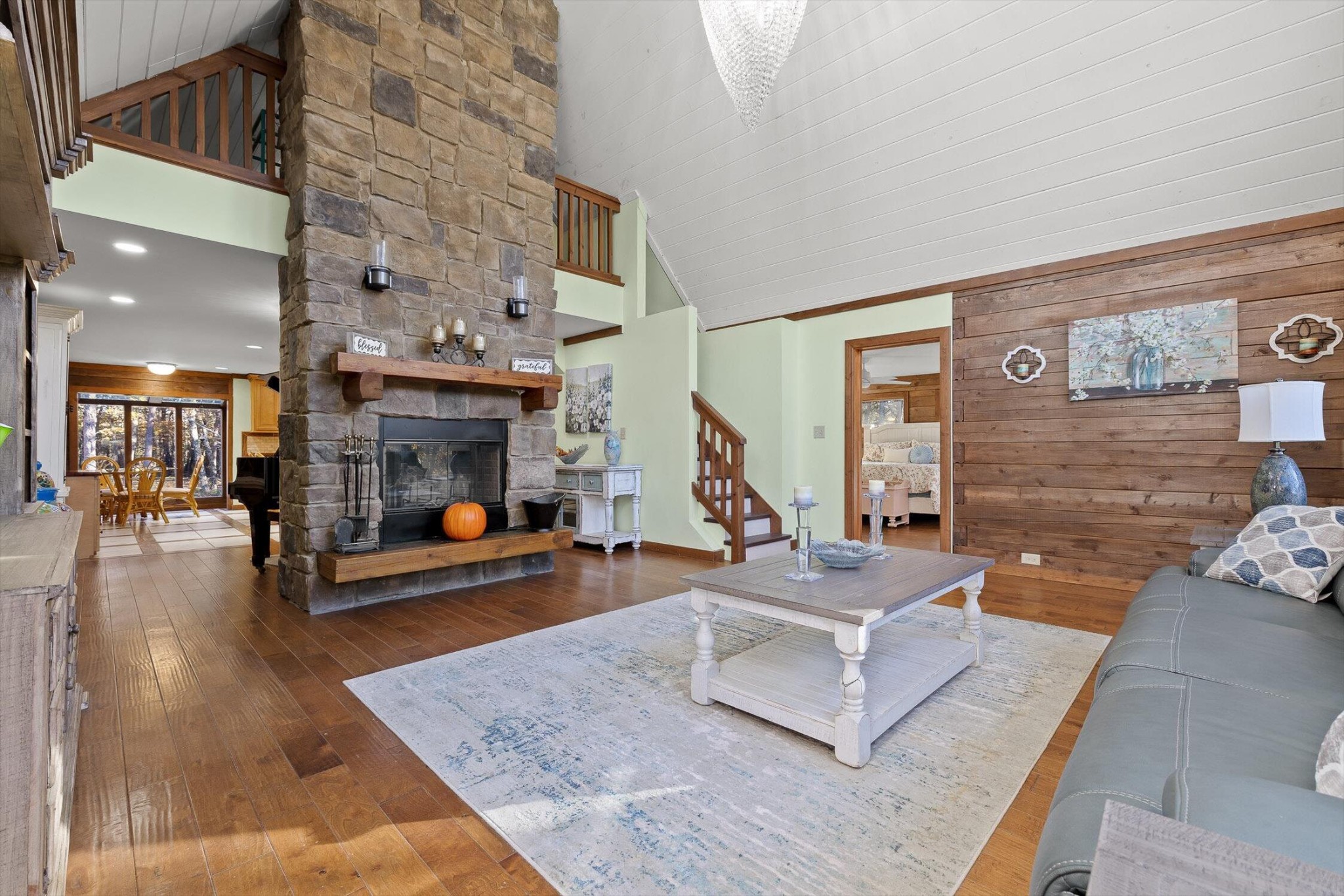 504 Wolf Run Rising Fawn, GA 30738 - Photo 16 of 100 a living room with furniture and a fireplace