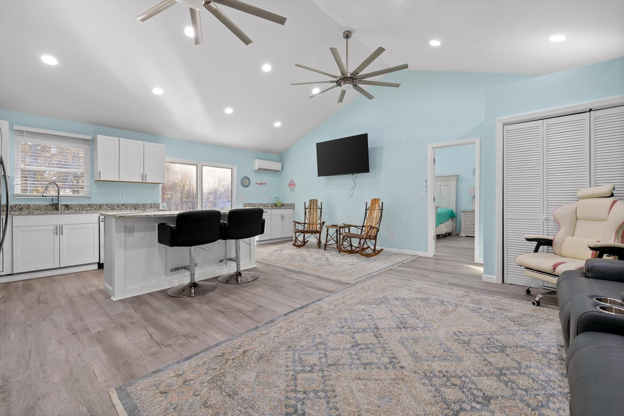 504 Wolf Run Rising Fawn, GA 30738 - Photo 70 of 100 a living room with furniture and a flat screen tv