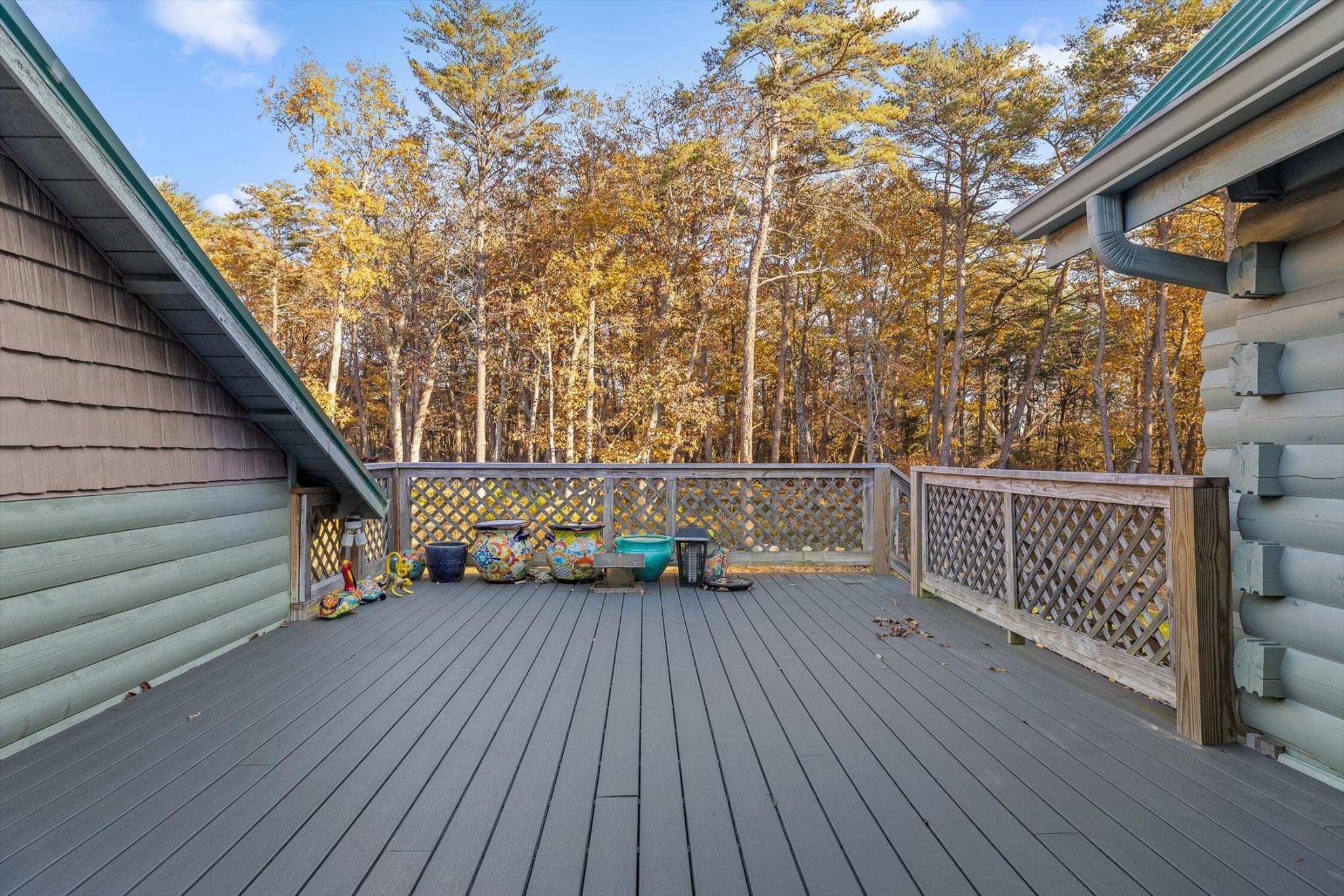504 Wolf Run Rising Fawn, GA 30738 - Photo 78 of 100 a view of a balcony with wooden floor and stairs