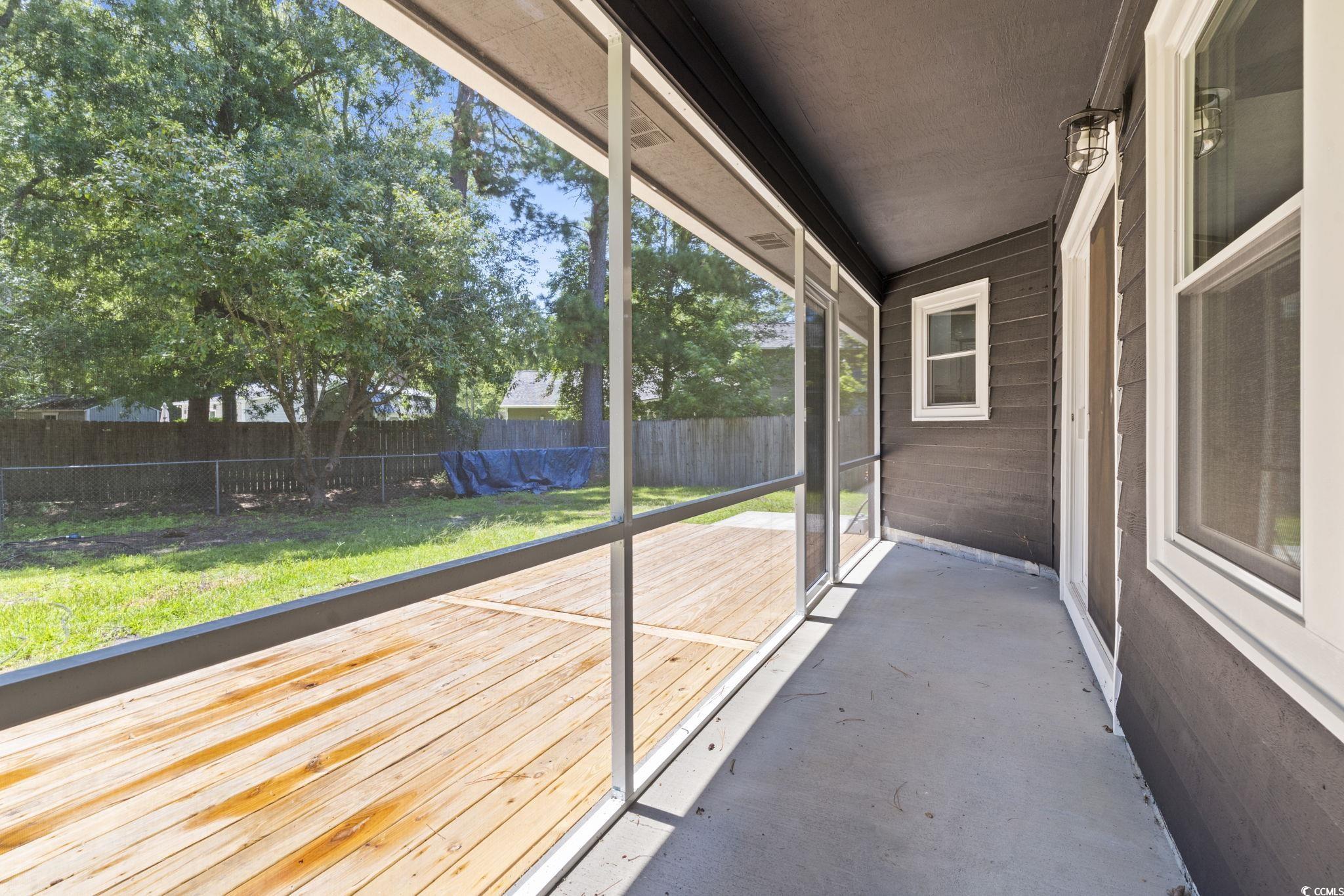 220 Rice Mill Drive Myrtle Beach, SC 29588 - Photo 23 of 31 View of unfurnished sunroom
