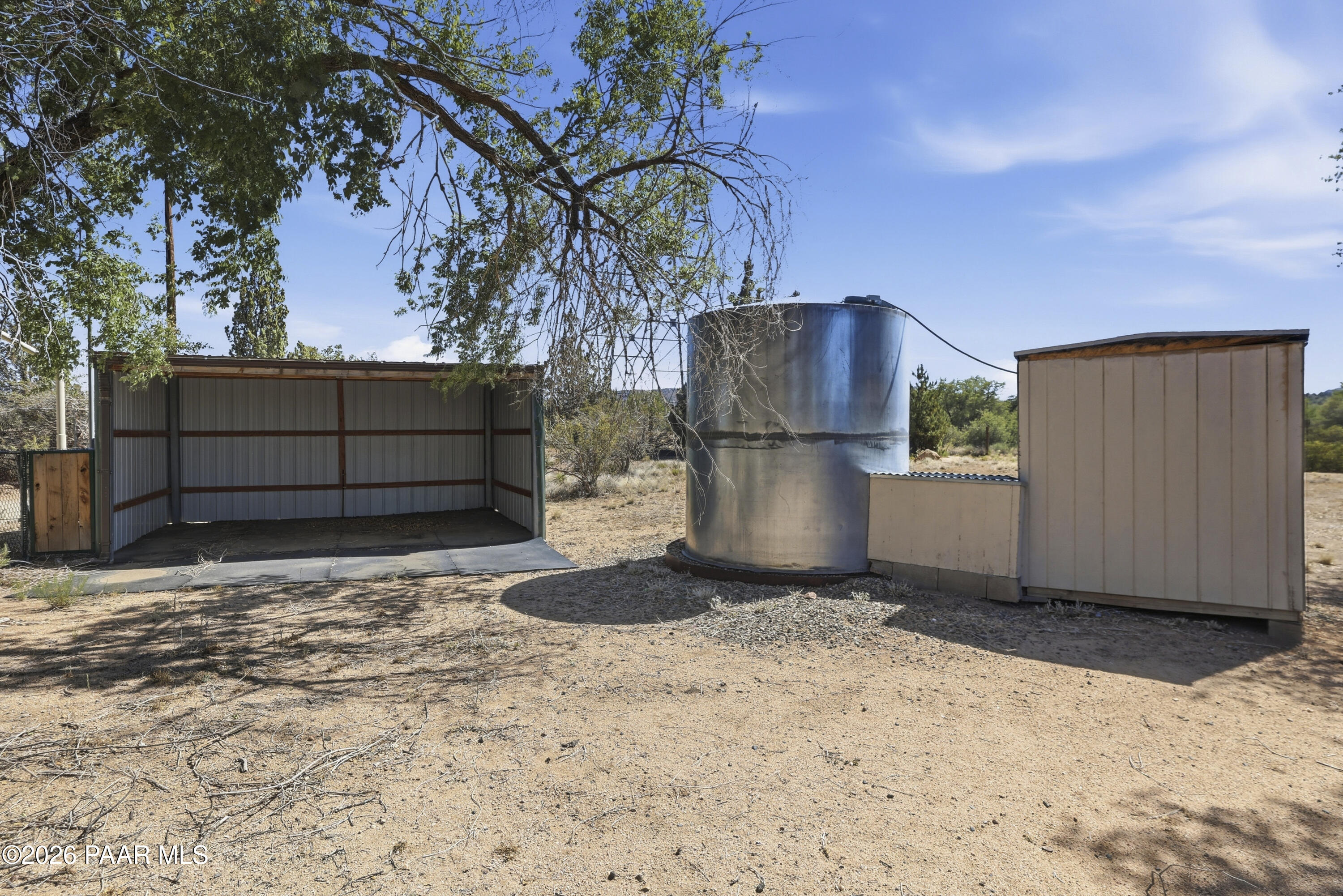 1690 West Oneal Road Prescott, AZ 86305 - Photo 35 of 61 Shade Structure and Water Tank