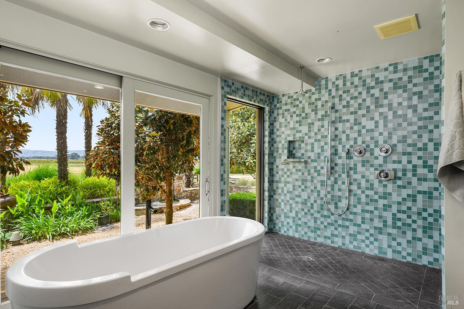 6003-6017 Red Winery Road Geyserville, CA 95441 - Photo 30 of 97 a bathroom with a bathtub and shower