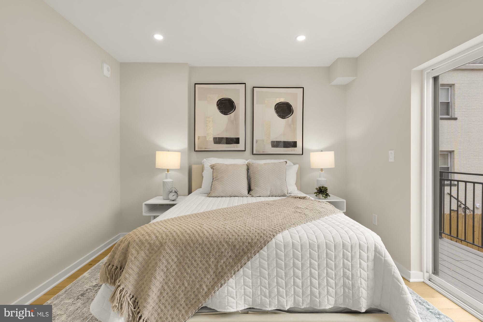 2606 41st Street Northwest, Unit 6 Washington, DC 20007 - Photo 13 of 25 a bedroom with a bed and window