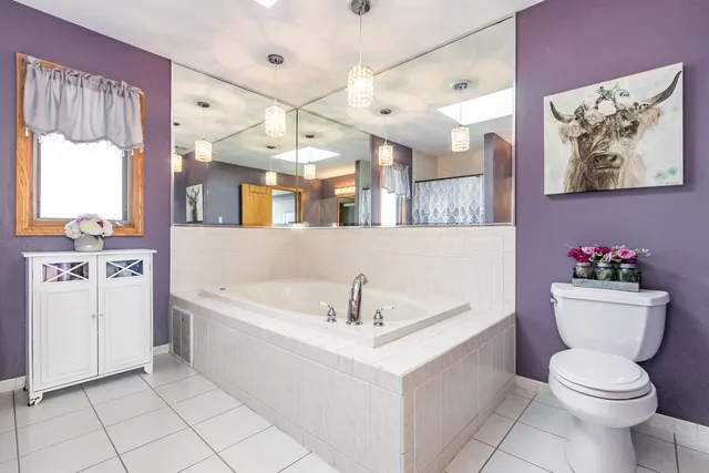 a bathroom with a sink a mirror a toilet and a shower