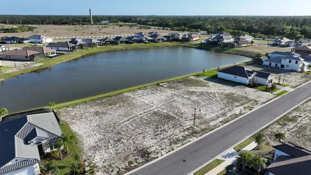 a view of a lake with a mountain view