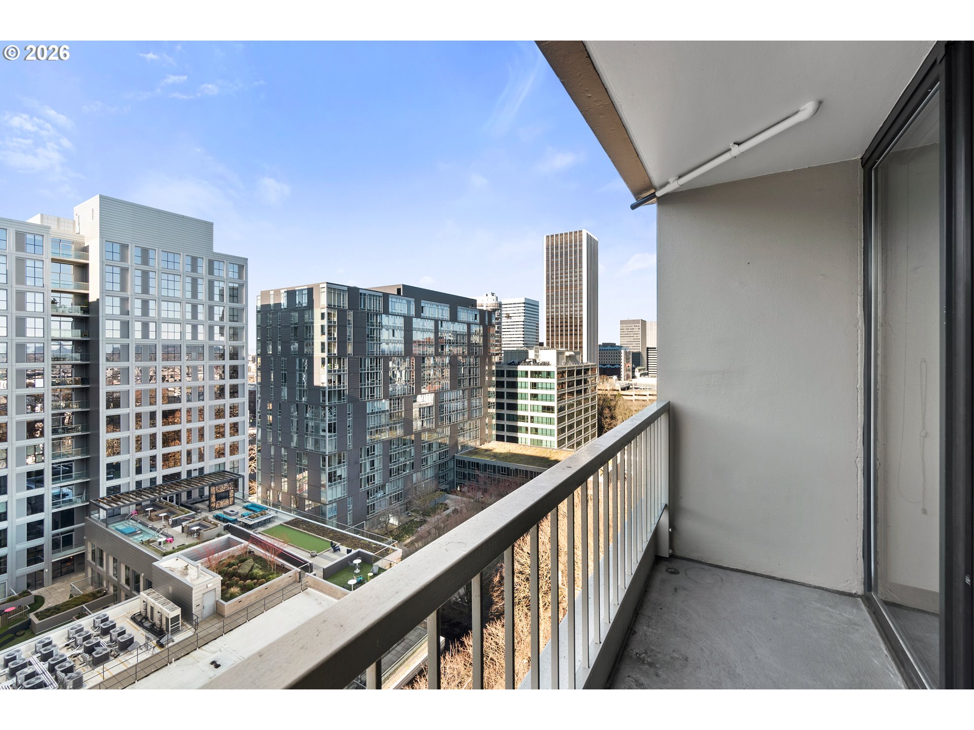 255 Southwest Harrison Street, Unit 15C Portland, OR 97201 - Photo 15 of 41 Balcony