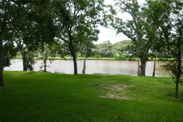 a view of yard with green space