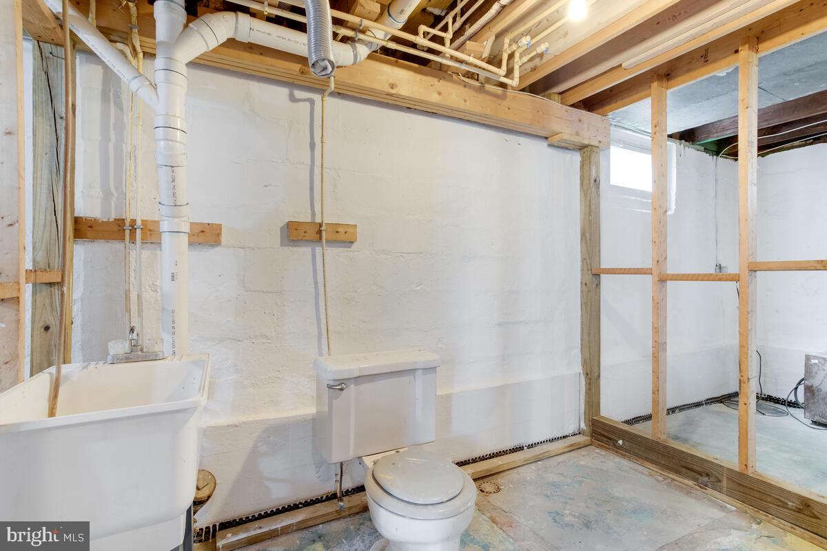 425 Shipley Road Linthicum Heights, MD 21090 - Photo 40 of 45 unfinished basement with rough in for shower