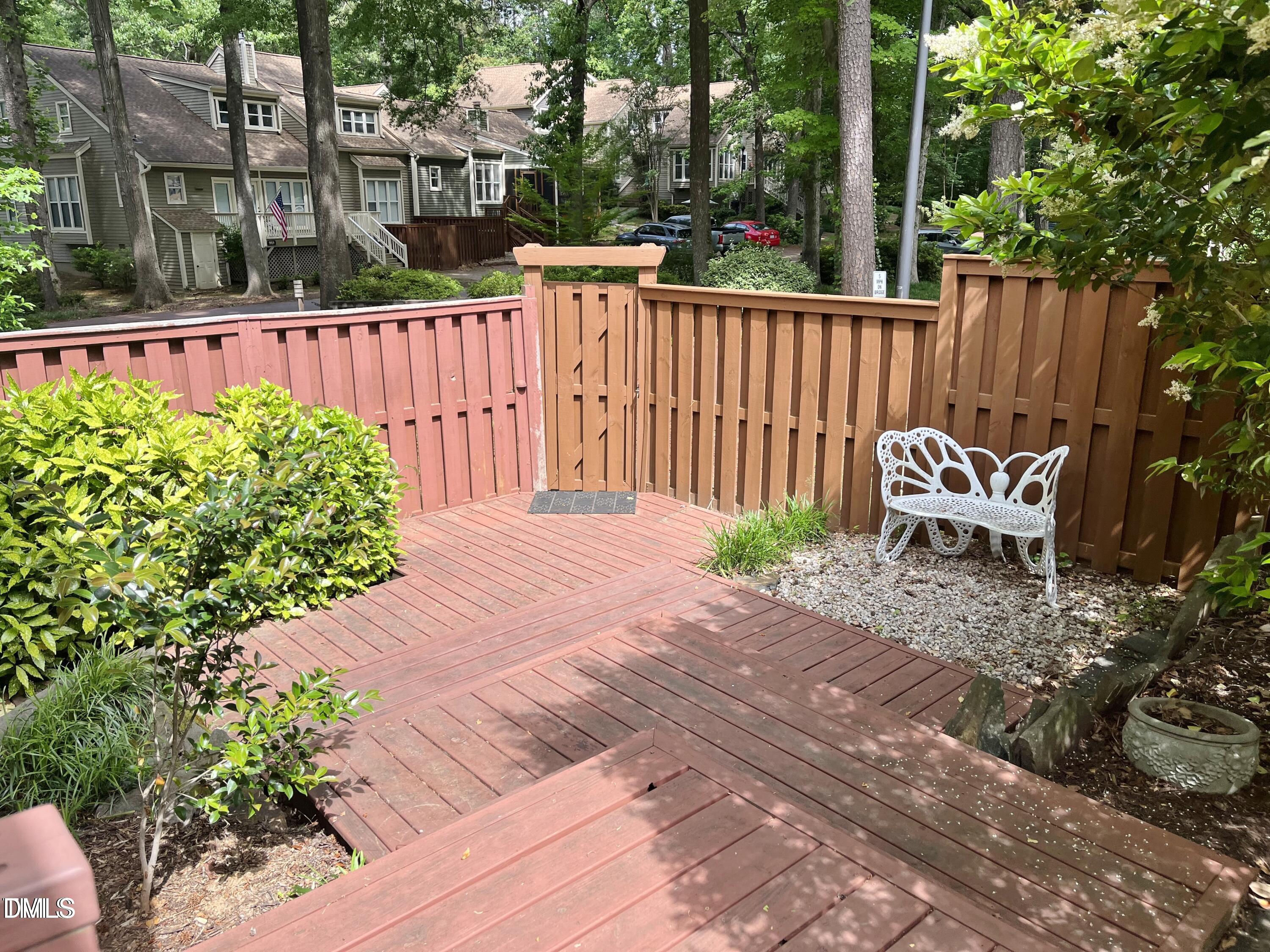 1707 Falls Church Road Raleigh, NC 27609 - Photo 19 of 22 a garden view with a seating space