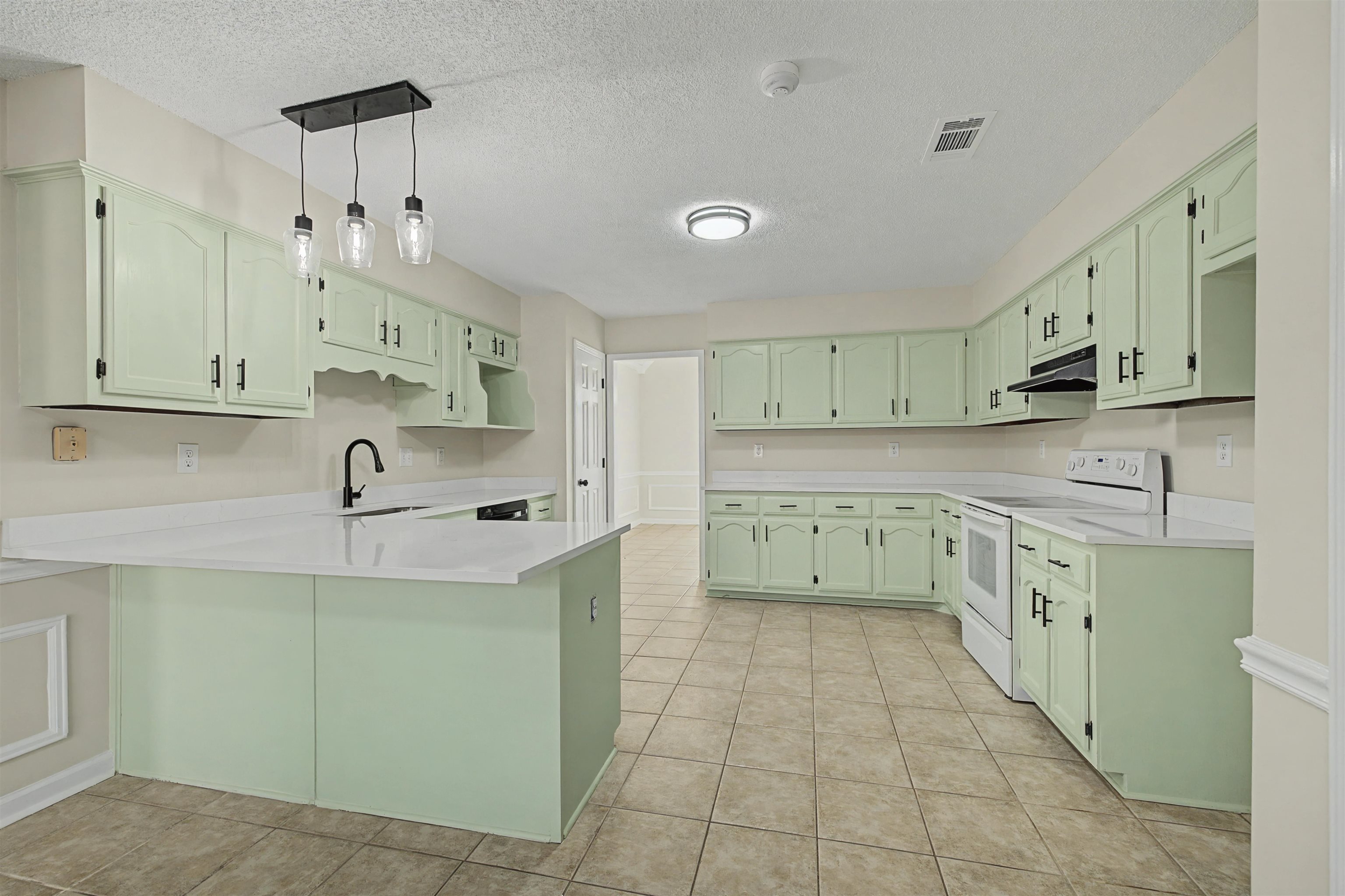 8208 Clinton Way Cove Memphis, TN 38018 - Photo 6 of 31 a kitchen with a sink a stove and cabinets