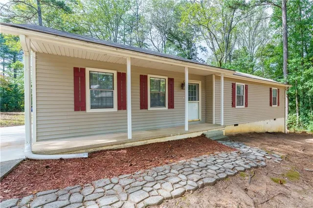 a front view of a house