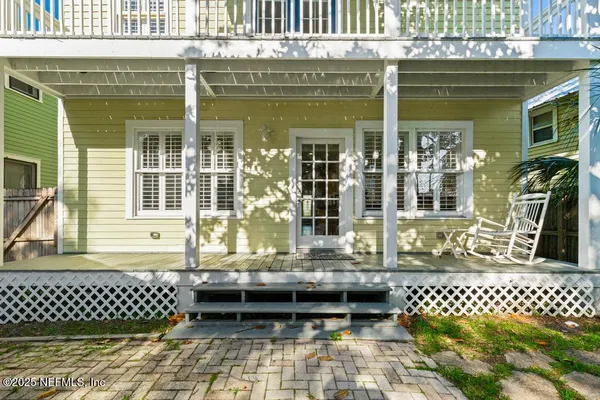 a view of front door of house