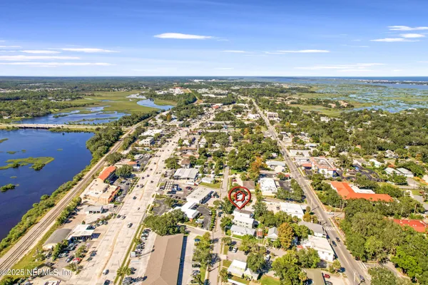 a view of city and ocean