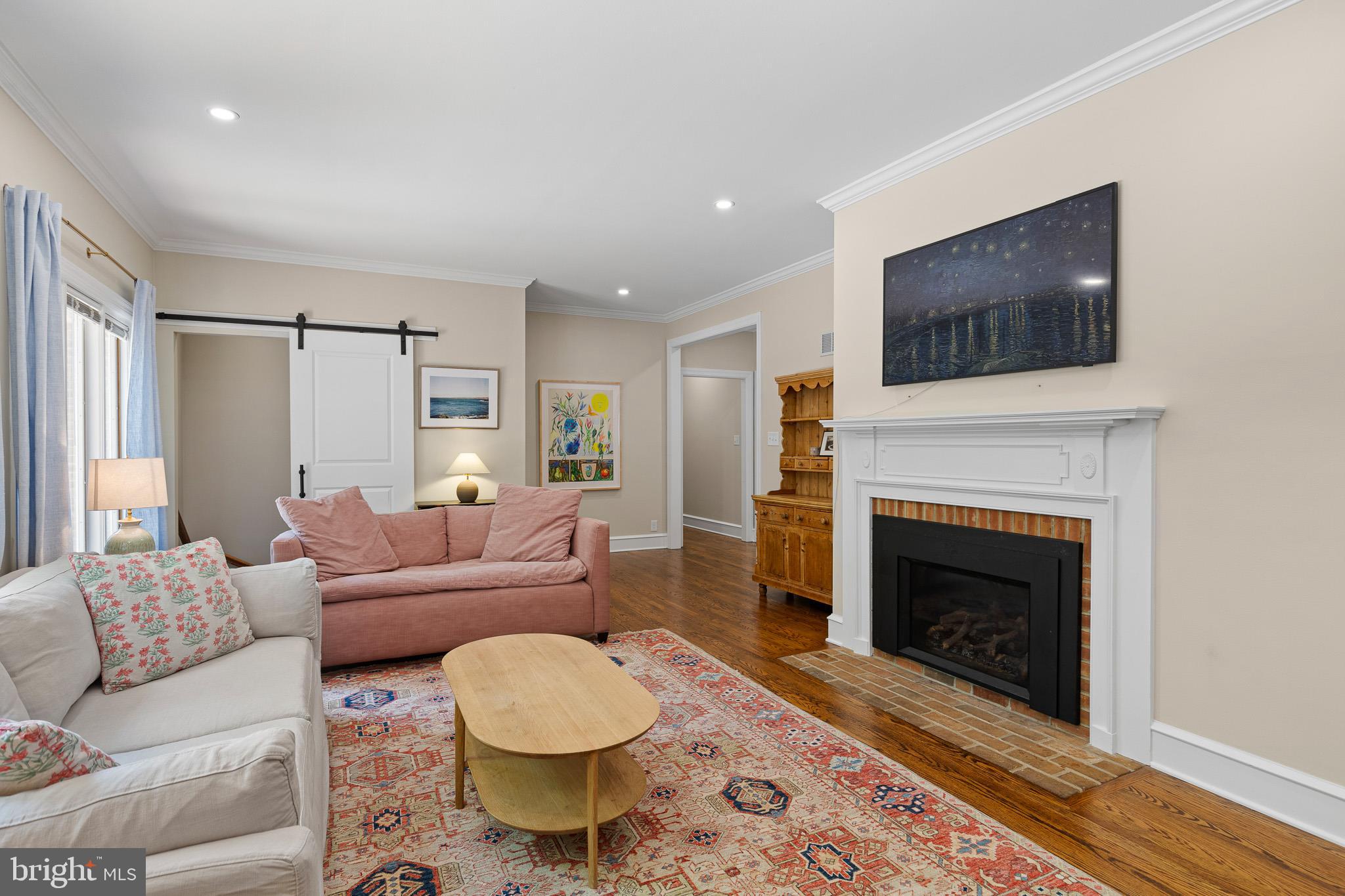 1 Ridge Run Road Chadds Ford, PA 19317 - Photo 20 of 56 Brick Surround Fireplace with Mantel