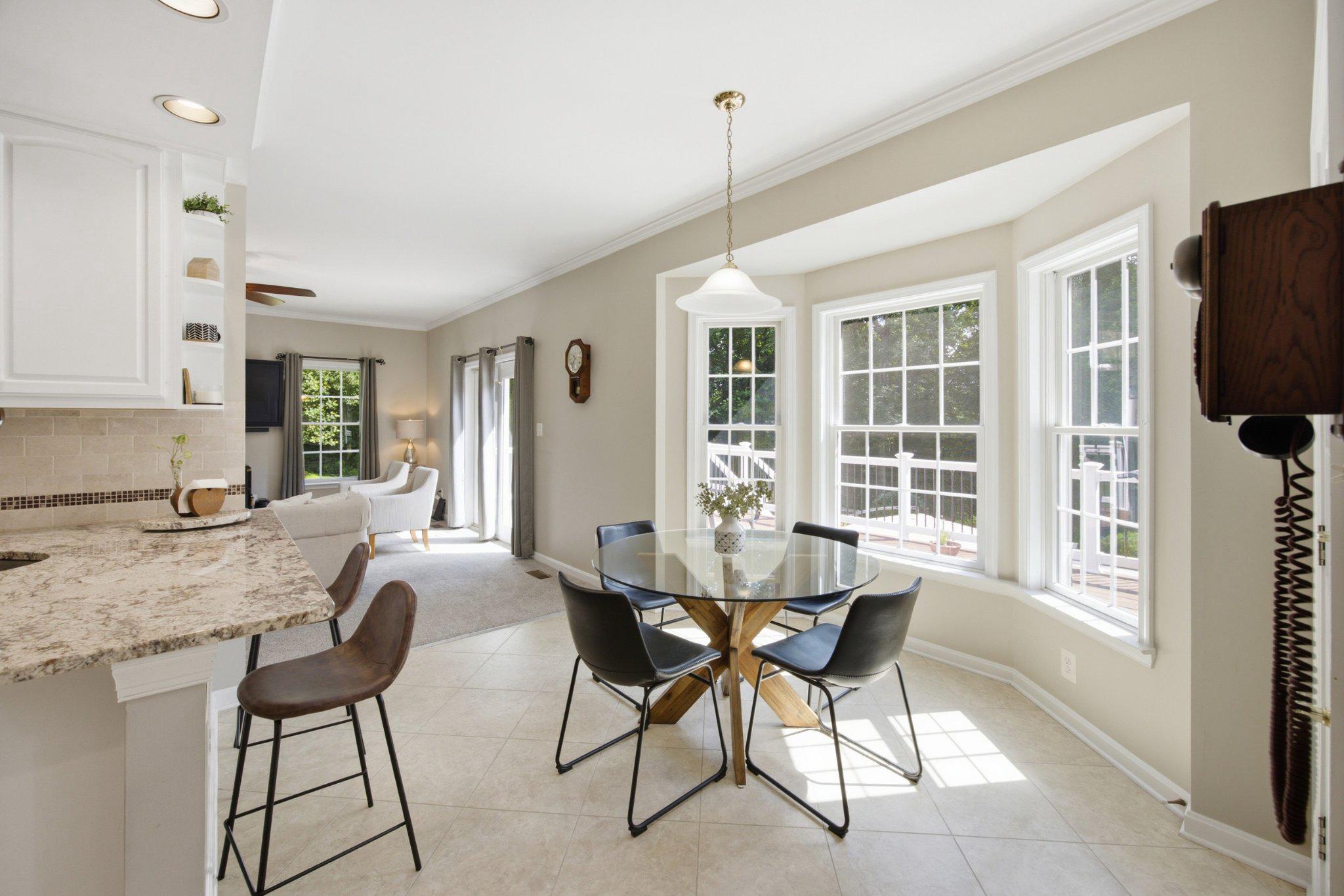 3723 Bay Road Street, MD 21154 - Photo 12 of 57 Casual seating breakfast nook overlooking backyard