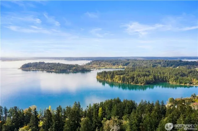a view of lake and mountain