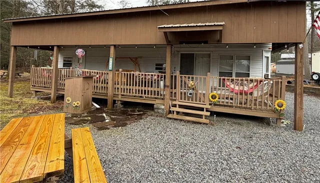 a view of an outdoor space with porch