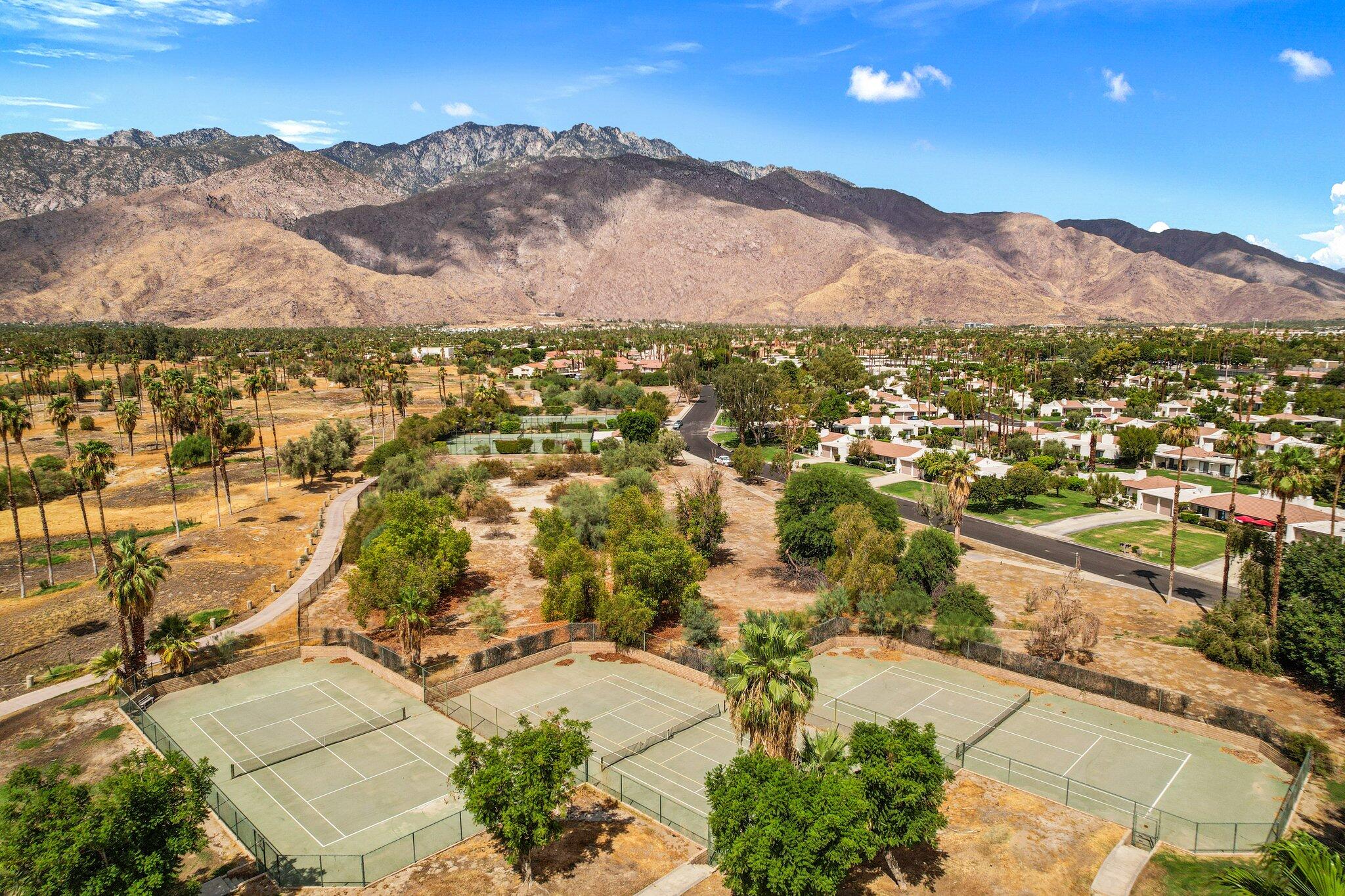 505 South Farrell Drive, Unit A3 Palm Springs, CA 92264 - Photo 42 of 43 an aerial view of residential house with an ocean