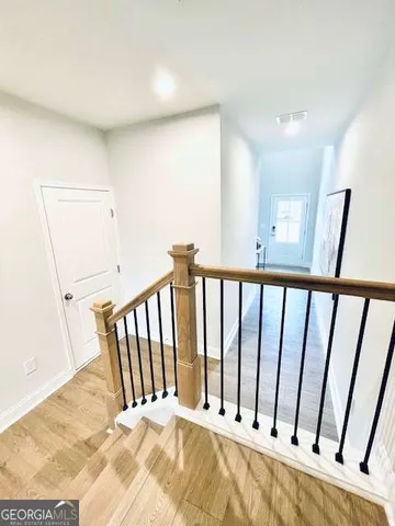 a view of a staircase