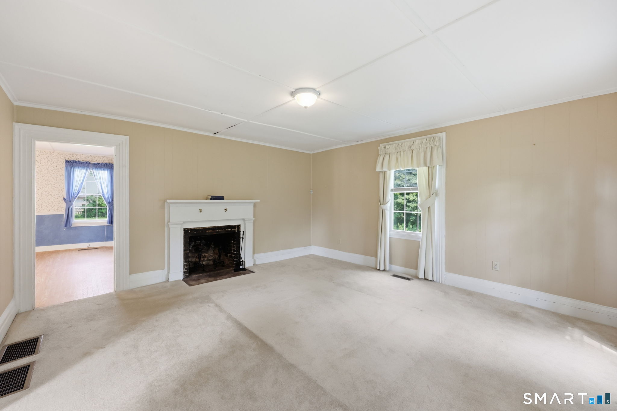 137 Parmelee Hill Road Durham, CT 06422 - Photo 13 of 38 Main House Living Room with Fireplace
