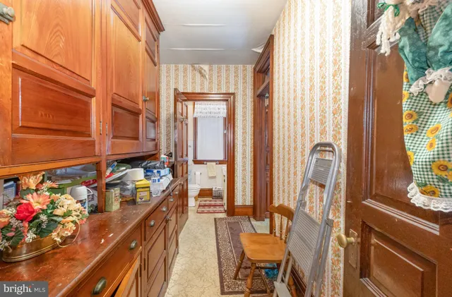 a room with storage and utility