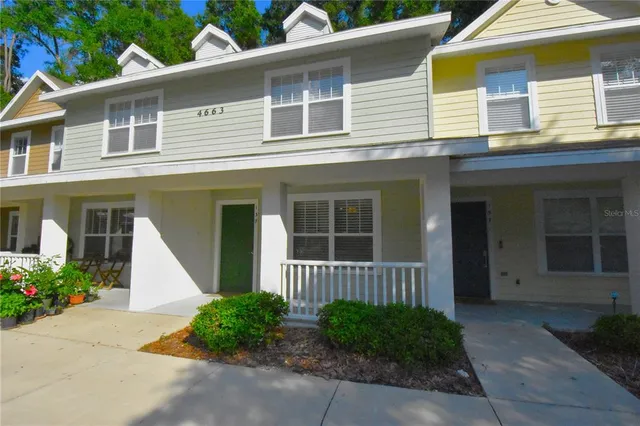 a backyard of a house