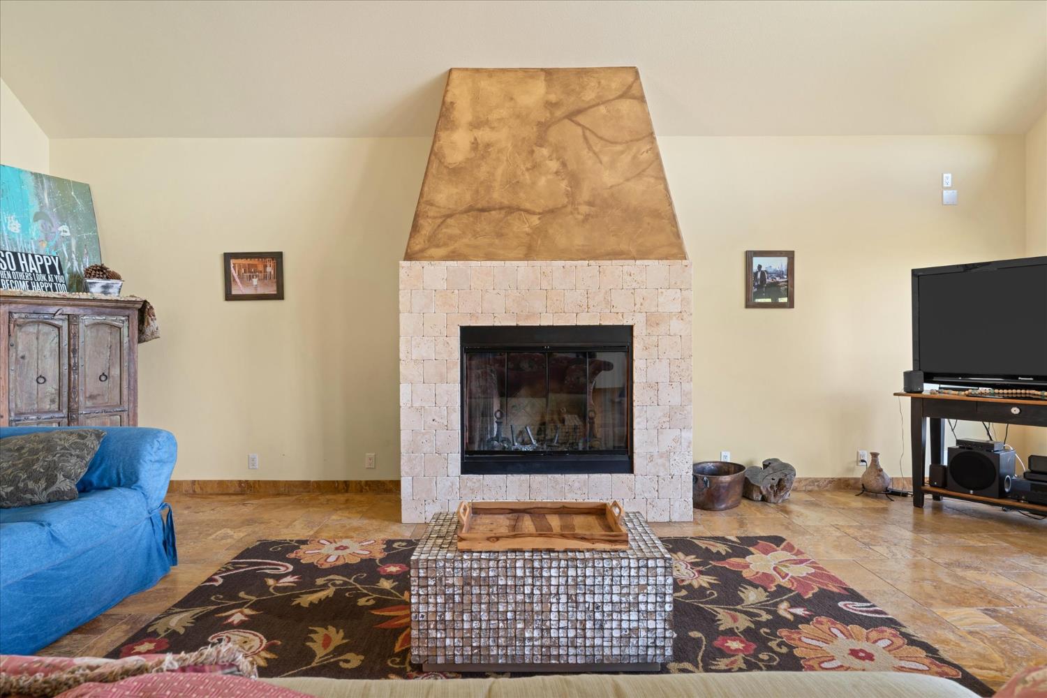 6399 Filly Lane Angels Camp, CA 95222 - Photo 12 of 49 a living room with furniture and a fireplace